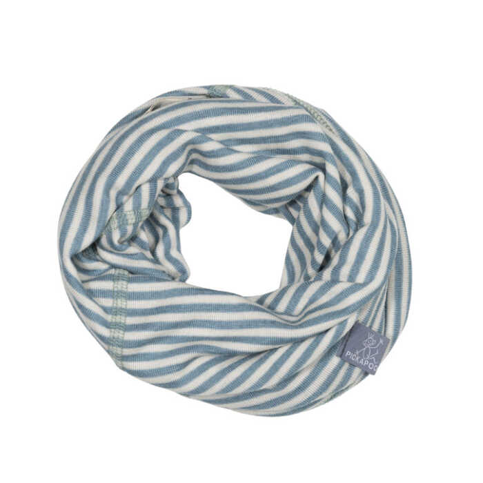 Pickapooh Strunzl, Wolle/Seide, sea green natur Gr.1 hellblau Schlauchschal