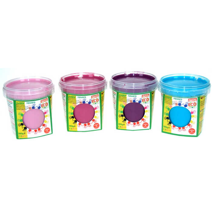 ökoNorm Fingerfarbe Prinzessin 3 4er:rosa,pink,violett,türkis sortiert im Set 4x150g