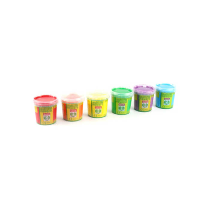 ökoNorm Einhorn-Fingerfarben 6St.rot,orange,gelb,grün, türkis,violett 6x150g