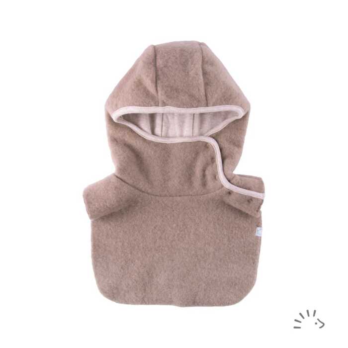 Iobio Schlupfhaube Wollfleece GOTS 1 beige