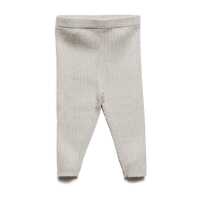 Puri Baby Legging Rippstrick oyster grey Baumwolle...