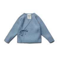 Puri Baby Kimono Rippenstrick Bio Baumwolle / Schurwolle GOTS