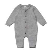 Puri Baby Overall Perlfangstrick Schurwolle kbT