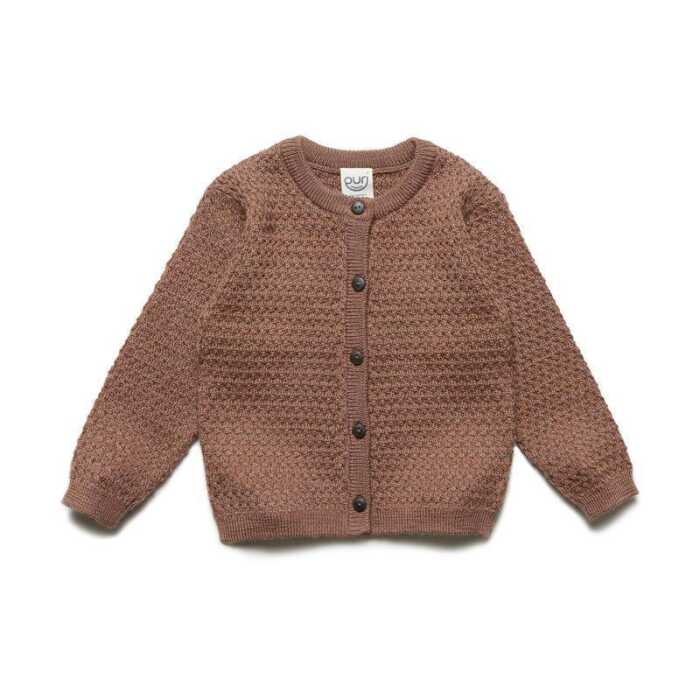 Puri Baby Cardigan Strukturstrick Schurwolle kbT
