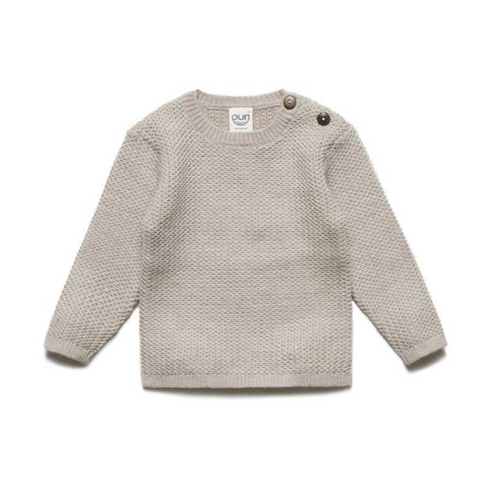 Puri Baby Pullover Strukturstrick Schurwolle kbT