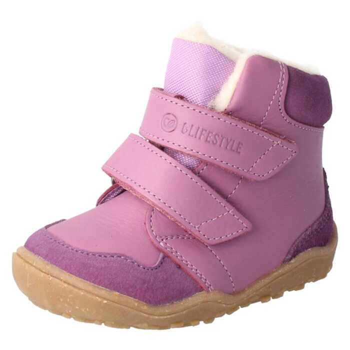 BLifestyle gibbonSTYLE TEX Kinder Winterstiefel mit Wollfutter Barfußschuh
