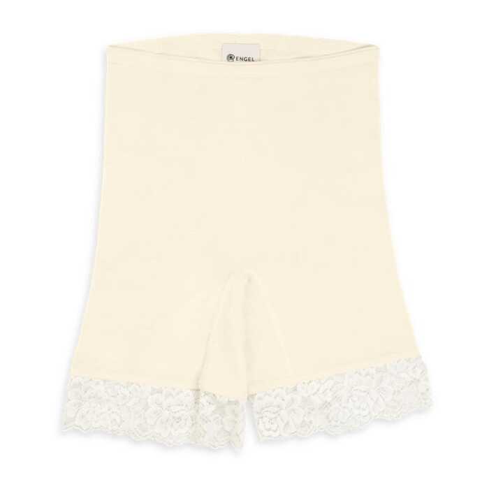 Engel Damen-Pants mit Spitze, natur, Schurwolle/Seide