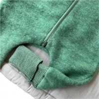 Reiff Kinder Schlafsack mit Fuß aus Schurwollfleece kbT salbei 116