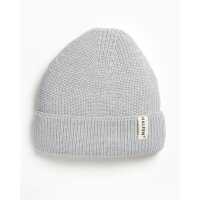 Halfen Strick-Beanie 2 grau Merinowolle Kinder...