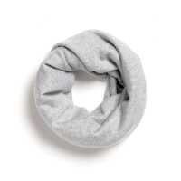Halfen Strick-Loopschal onesize grau Merinowolle Kinder
