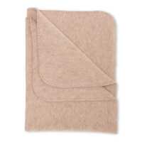 Engel Baby-Decke mit Muschelkante Wollfleece sand melange