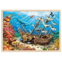 Goki Einlegepuzzle Versunkenes Schiff, Santa Elena 4+