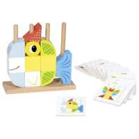 Goki Steckspiel Vario mit 12 Vorlagekärtchen 2+