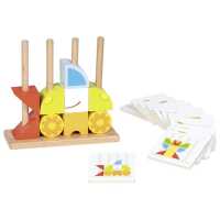 Goki Steckspiel Vario mit 12 Vorlagekärtchen 2+