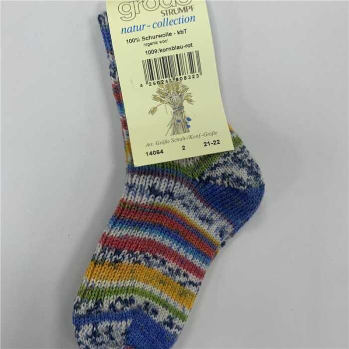 Grödo bunte Wollsocke Schurwolle