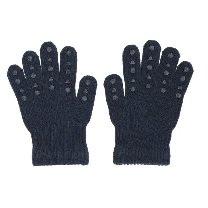GoBabyGo  1-2 y navy blue Handschuhe mit Grip aus Baumwolle