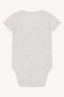 Hust & Claire Bue Baby Body kurzarm Bambus 68 wheat melange