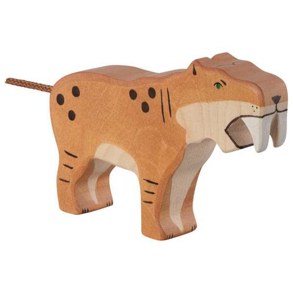 HOLZTIGER Säbelzahntiger 3+ Holz Spielfigur