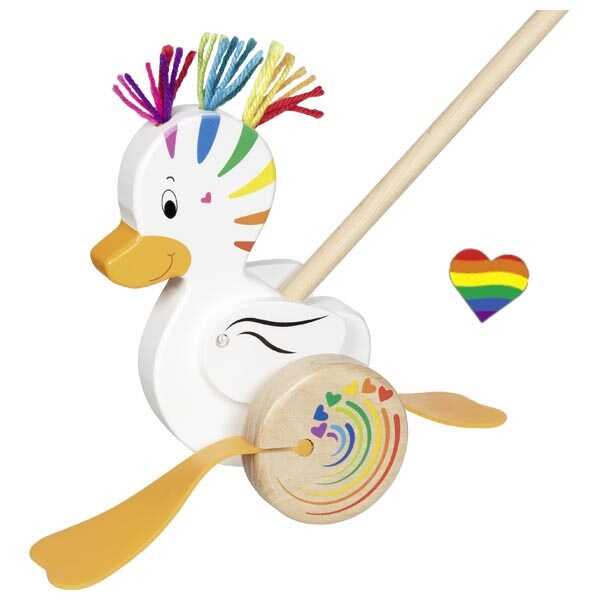 Goki Schiebetier Ente Lou 1+ Holz