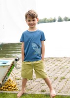 Enfant Terrible T-Shirt mit Haistickerei  jeansblue