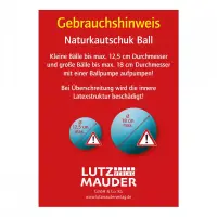 Lutz Mauder Kinderball klein Ø 12,5cm Naturkautschuk Travel