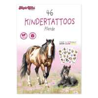 TapirElla Kinder Pferde Tattoo-Set A6 3 Bögen...