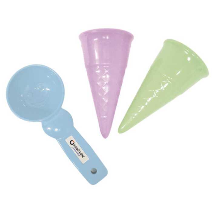 Spielstabil Eis-Duo pastell 3-teilig im Netz Sandspielzeug