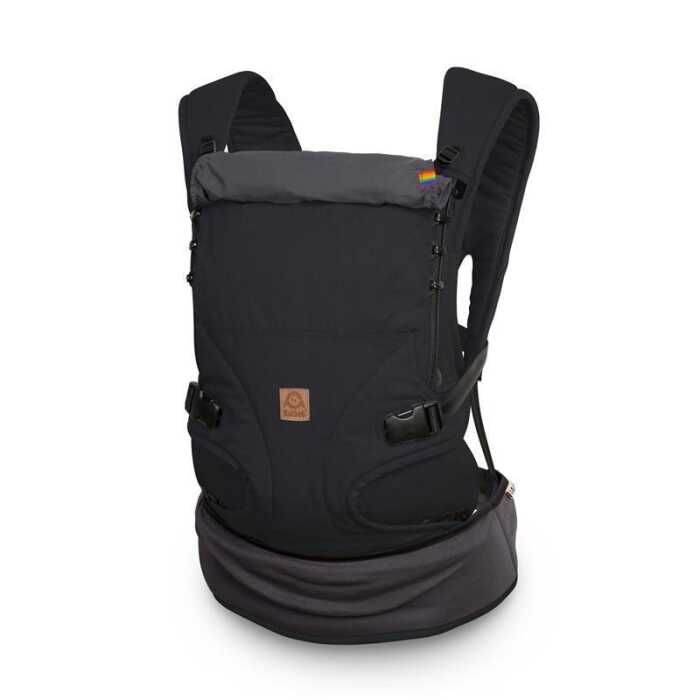 Ruckeli Fullbuckle Babytrage Classic black superior Bio Baumwolle 3,5-20kg Slim