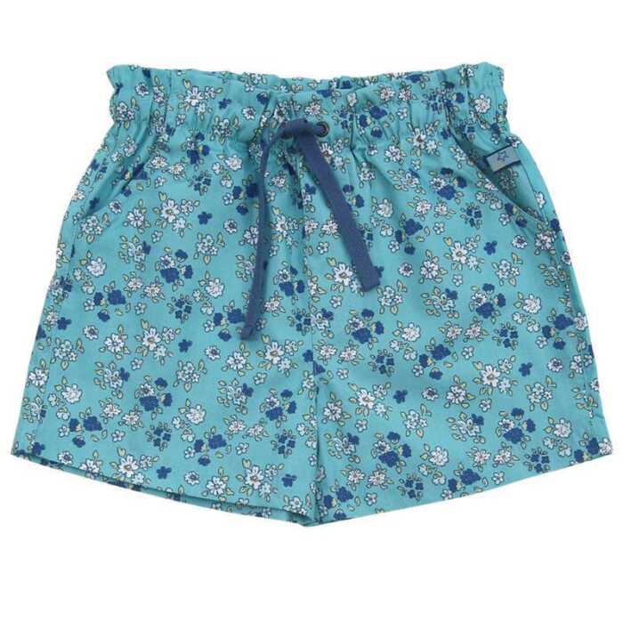 Enfant Terrible Webshorts mit Miniblümchendruck turquoise-white