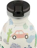 24bottles Urban Bottle 250ml Adventure Friends Trinkflasche mit Sport Lid aus Edelstahl