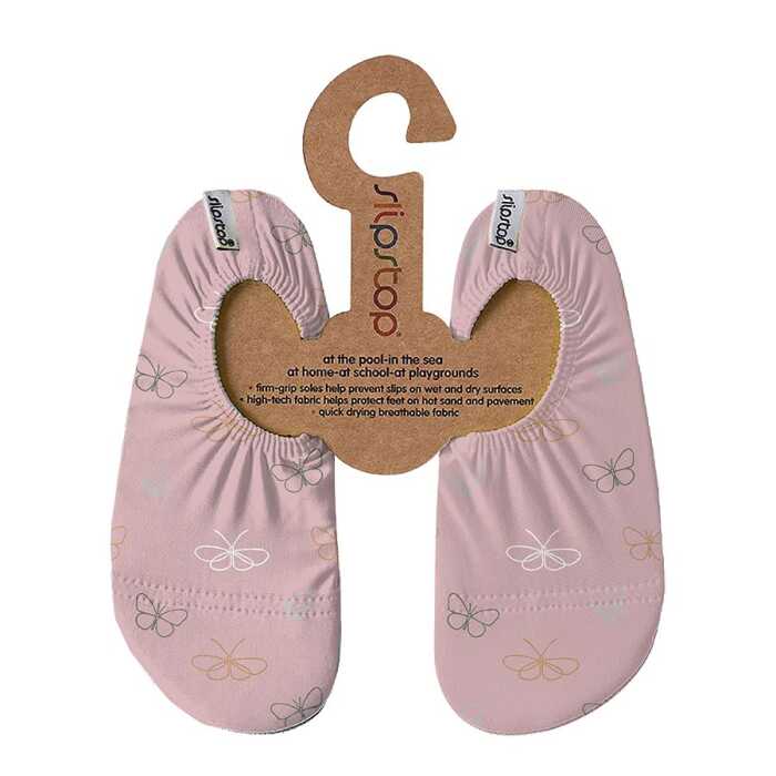 SlipStop Kinder Turnschläppchen Butterfly Peach