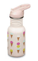 Klean Kanteen Edelstahl Trinkflasche Kid Classic 355ml Flip Sport Cap Ice Cream