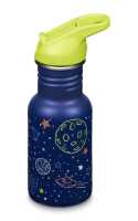Klean Kanteen Edelstahl Trinkflasche Kid Classic 355ml Flip Sport Cap Milky Way