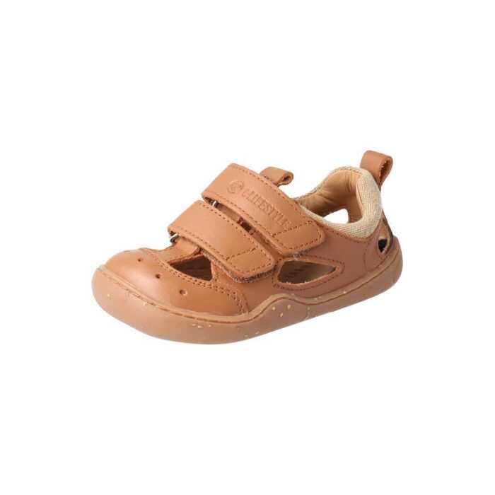 BLifestyle KammmolchSTYLE Kinder Barfuß Sandale mittel 27 haselnuss Nappa