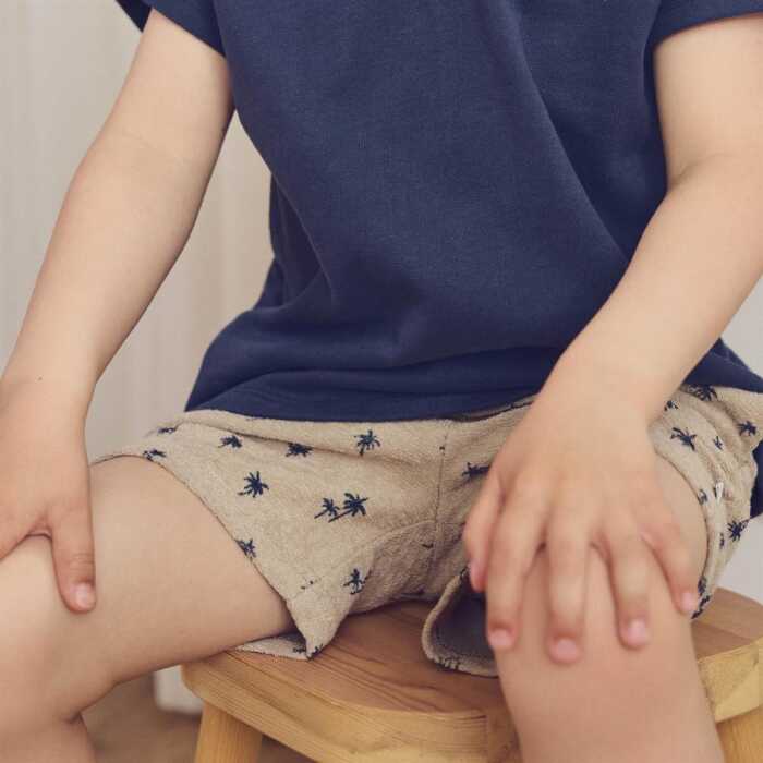 Müsli Palm Set aus Kindershorts und Kindershirt je 1Stk. Baumwolle GOTS