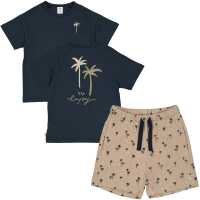 Müsli Palm Set aus Kindershorts und Kindershirt je 1Stk. Baumwolle GOTS