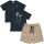 Müsli Palm Set aus Kindershorts und Kindershirt je 1Stk. Baumwolle GOTS