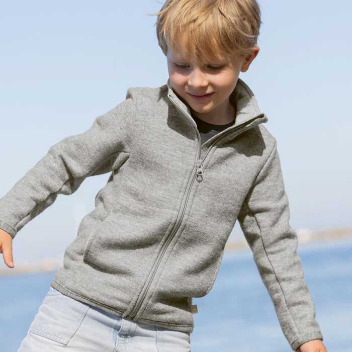 Disana Kinder Zipper Jacke Sommerwolle GOTS