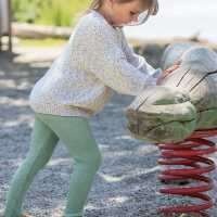 Disana Kinder Leggings light Sommerwolle GOTS 86/92 jade