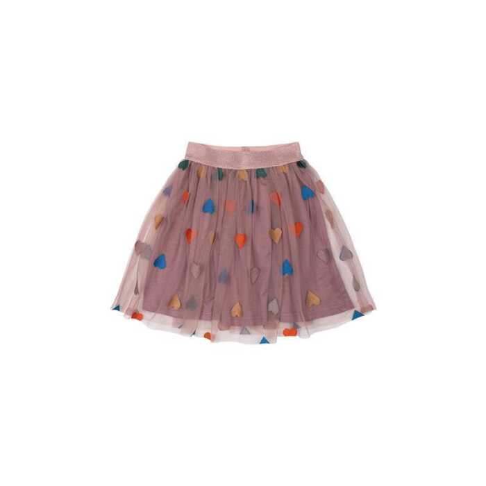The New Kinder Tüllrock Nicolette Skirt Adobe Rose EMB