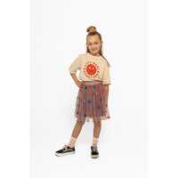 The New Kinder Tüllrock Nicolette Skirt Adobe Rose EMB