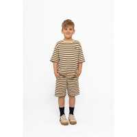 The New Kinder T-Shirt Nero Mood indigo gestreift