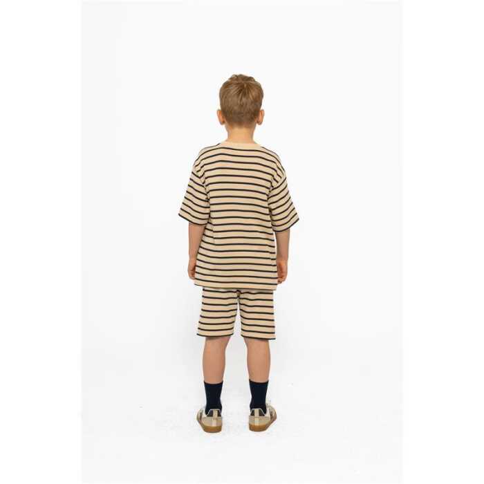 The New Kinder Shorts Nero Mood indigo gestreift