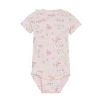 Minymo Body kurzarm Rib Rosen Quarz