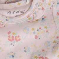 Minymo Body kurzarm Rib Rosen Quarz