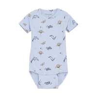 Minymo Body kurzarm Rib skyway