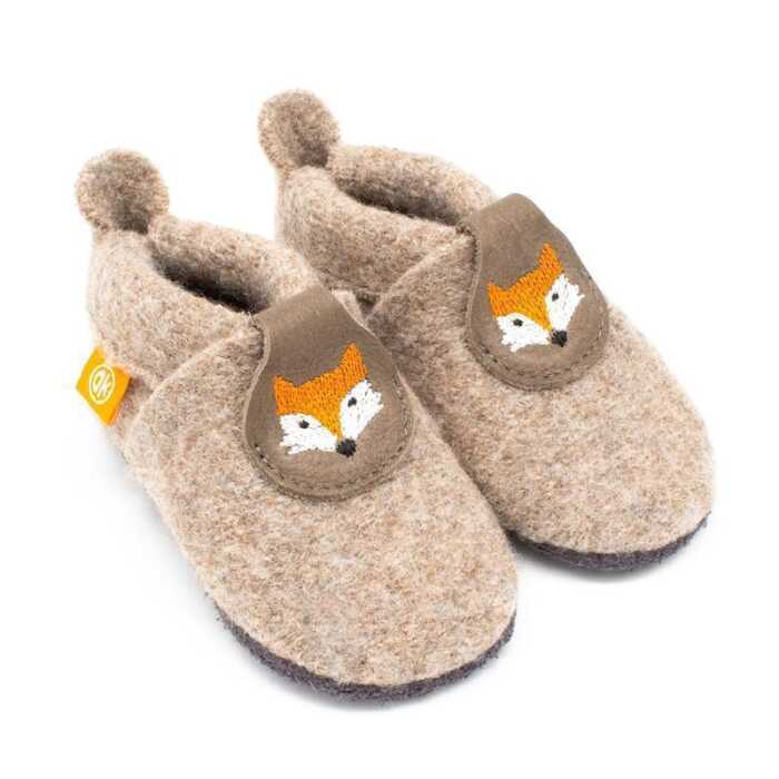 Orangenkinder Wolli Hausschuhe Poppie Fuchs