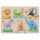 Goki Hintergrundbildpuzzle wilde Tierbabies mit Elternteil 1+ Holz