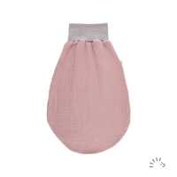 Iobio Strampelsack light mauve 0-6m Musselin GOTS einlagig