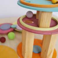 Grimms Konzentrische Kreise und Ringe Pastell  20 Teile Holz 3+